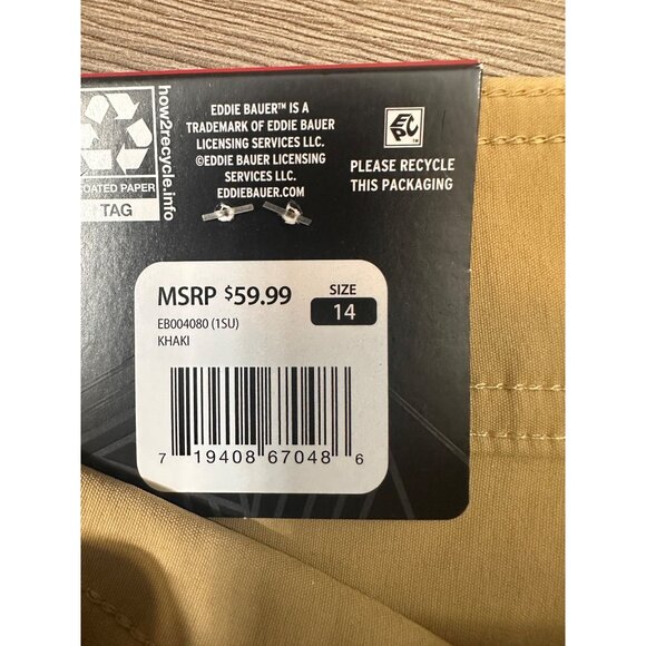 Eddie Bauer shorts women 2 Way Stretch 5”Inseam Hiking Outdoor Wear size 14 - Picture 6 of 13